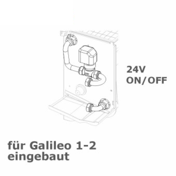 2-Wegeventil  f. Galileo 1-2, 24V, ON/OFF, eingebaut